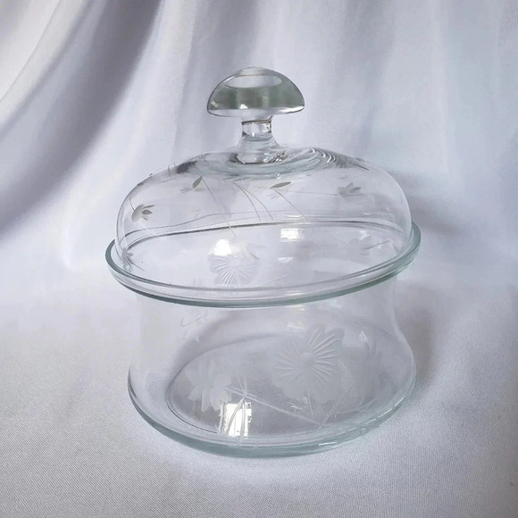 Cristal lidded candy jar - Picture 1 of 9